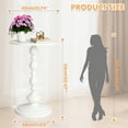 thumbnail image 2 of PinkSheep Small Round Side Table, Coffee End Table Drink Table Sofa Table Tray Table for Living Room Bedroom, White, 2 of 9