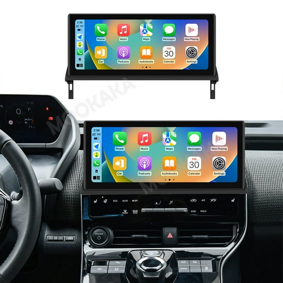 MOOKAKA 12.3" Smart Display Radio Audio Media Player for Honda BZ4X 2022 2023 2024 Models Universal Car Navigation GPS Upgrade Headunit Android Replacement HD Screen Carplay Accessories