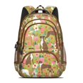 thumbnail image 2 of Cute Boxer Dog and Flowers Florals Backpack for School,Cute School Bag,Schoolbag with Adjustable Shoulder Straps & Padded Back,16.9 Inch, 2 of 5
