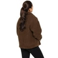 thumbnail image 3 of Enzo Womens Borg Jacket Warm Fleece Ladies Fur Outerwear Size S-2XL, 3 of 5