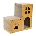 thumbnail image 3 of koolsoo Cardboard Cat House Cave Furniture Protector for Apartment Kittens Farmhouse 56cm, 3 of 9