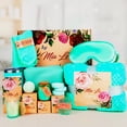 thumbnail image 1 of Mia Le Juego de cestas de regalo de spa relajante de lujo de 16 piezas: perfecto para cumpleaños, Navidad, mejora, gracias, regalos de despedida de soltera para mujeres y hombres. Incluye bombas de ba, 1 of 5