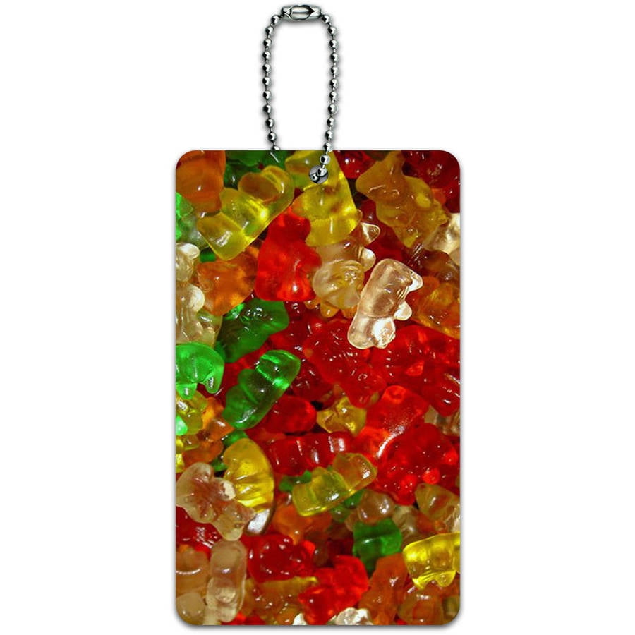 Gummy Gummi Bears ID Tag Luggage Card for Suitcase or CarryOn