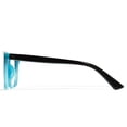 thumbnail image 5 of Cyxus Blue Light Glasses Lightweight Computer Glasses UV Blocking Square Black Frame Clear Lens Eyewear Relieve Eye Strain（Outer Black Inner Blue）, 5 of 5