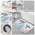 thumbnail image 6 of Coastal Turtle Bath Mat 3 Piece Bathroom Rug Set, Blue Ocean Coral Starfish Seagrass Non Slip Bath Rug Contour Mat and Toilet Lid Cover, Absorbent Shower Mats Soft Bath Rugs and Mats Sets, 6 of 8