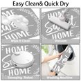 thumbnail image 2 of Home Sweet Home 16x24 Flannel Bath Mat for Bathroom, Anti-Slip Backing Soft Bathroom Rug, Washable Water Absorbent Mat, 2 of 9