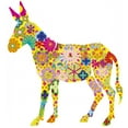 thumbnail image 2 of donkey Wall Decal by Wallmonkeys Peel and Stick Graphic (36 in H x 33 in W) WM131326, 2 of 4