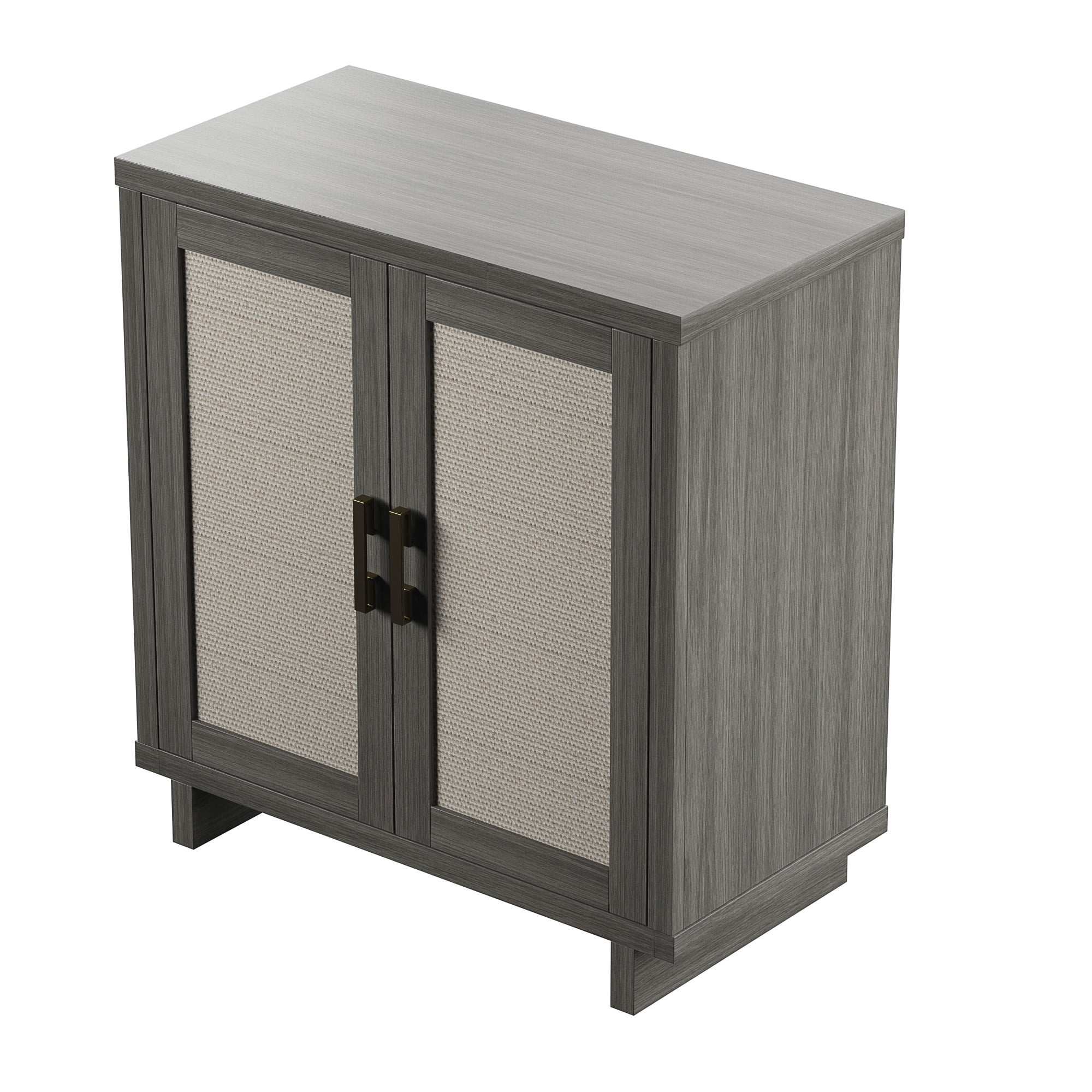 Twin Star Home Coastal 2 Door Accent Cabinet with Linen Style