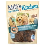 Milo's Kitchen Grilled Burger Bites with Sweet Potato and Bacon Dog Treats, 15 oz