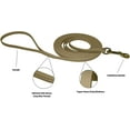 thumbnail image 3 of Viper - Biothane K9 Working Dog Leash Waterproof Lead for Tracking Training Schutzhund Odor-Proof Long Line with Solid Brass Snap for Puppy Medium and Large Dogs(Coyote Brown: W: 1/2" | L: 20 ft), 3 of 8