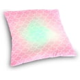 thumbnail image 3 of Mermaid Tail Trendy Gradient Velvet Plush Throw Pillow Cushion Case Cover - 18" x 18" - Invisible Zipper Home Decor Floral for Couch Sofa No Insert, 3 of 5