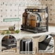 thumbnail image 4 of Organizador Bajo Fregadero de 2 Niveles Con Caja de Almacenaje y Cuatro Ganchos, Multiusos Deslizante Para Cocina y Baño, Negro, 4 of 17