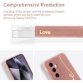 thumbnail image 3 of for Samsung Galaxy S24 Plus Case, Back Cute Plating Love Letter Graphic with Anti-Fall Lens Cameras Protection Soft TPU Shockproof Anti-Fingerprint Phone Cases for Women Girls -Pink, 3 of 12