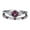 🔥 Purple_New, variant on Stainless Steel Inlay Fashion Ring, Women’s Zircon Band, Elegant Drainage Design, Modern Adjustable Jewelry, Silver Tone, Non-Tarnish Gift
