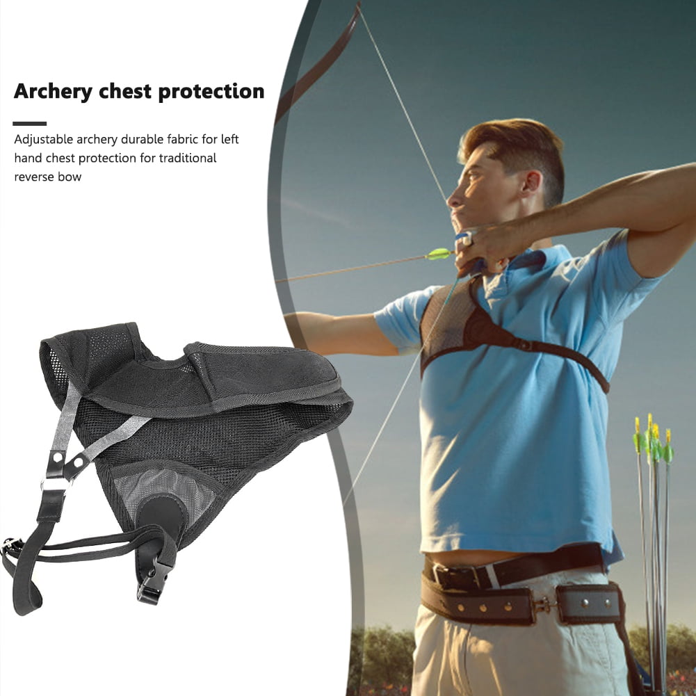 Adjustable Archery Chest Protector Guard Shooting Accessory for Right Left Hand 