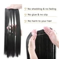 thumbnail image 4 of MY-LADY 20 Inch Invisible Wire Hair Extensions Synthetic Hair Extensions Secret Fish Line Headband Long Straight Hairpieces for Women, 4 of 8