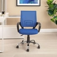 thumbnail image 3 of Ivana Blue Ergonomic Mesh Office Chair – Adjustable Swivel Task Chair, 3 of 11