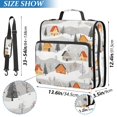 thumbnail image 2 of FORMRS Zipper Binder with Shoulder Strap 2-inch Ring 500 Sheet Capacity File Bag, Orange Snow Houses, 2 of 5