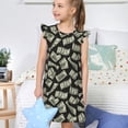 thumbnail image 4 of Fotbe Dollar Vestido de Dormir para Niñas de 3 a 10 Años, Mangas Cortas, Estilo Princesa, Pijama Camisón con Mangas Voladas-Small, 4 of 6