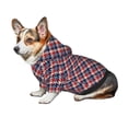 thumbnail image 7 of Haiem Red Blue Checked for Winter Dog Hoodie Sweatshirts with Pockets Warm Dog Clothes for Small Dogs Chihuahua-Small, 7 of 7