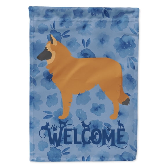 Belgian Shepherd Welcome Flag Canvas House Size