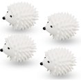 thumbnail image 1 of 4 Pcs Boules de Séchage Hérisson Réutilisables en Forme de Hérisson Mignon Adoucissant pour Machine à Laver Antistatique Boules de Lavage Douces (Blanc), 1 of 3