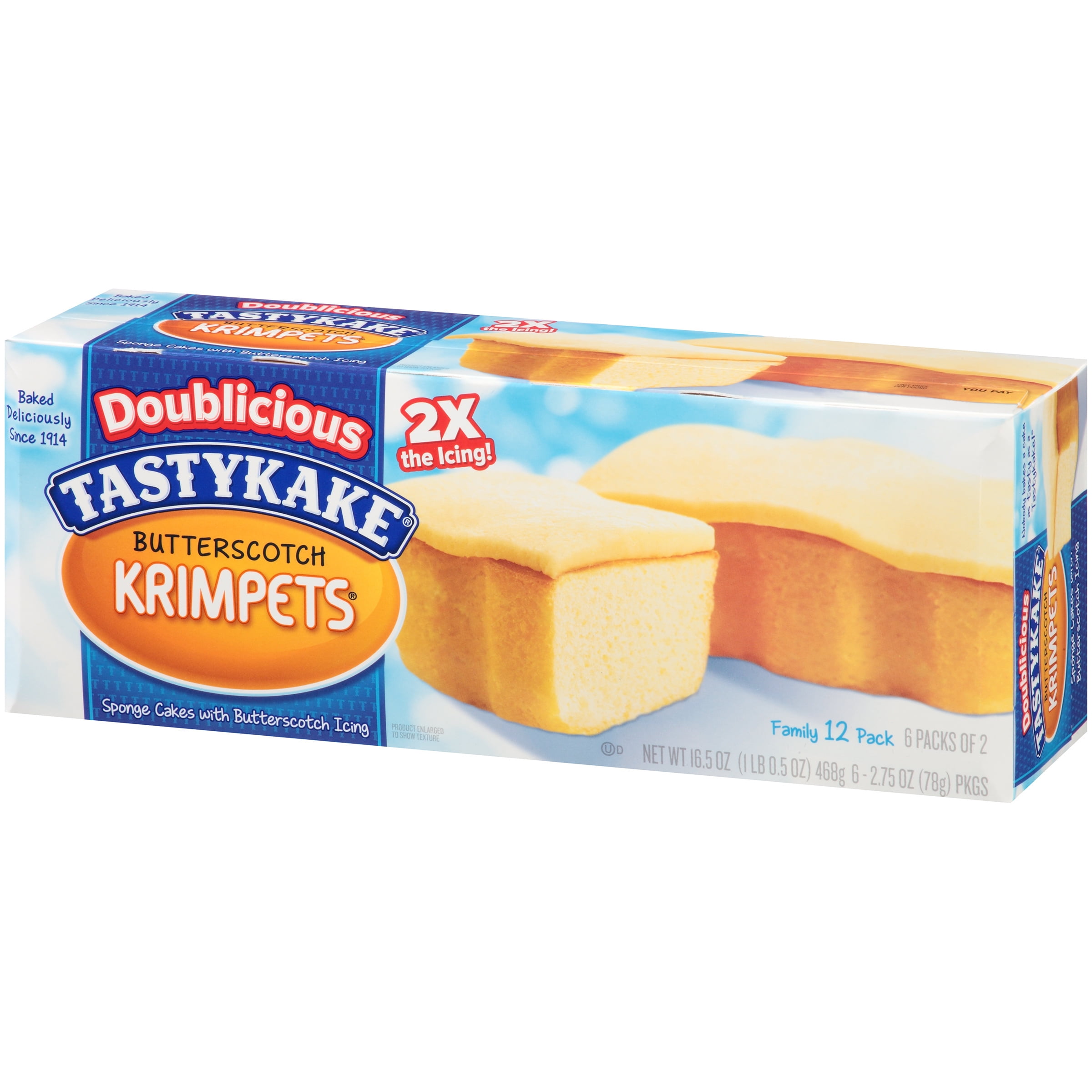 Tastykake® Doublicious Butterscotch Krimpets® 6-2.75 oz. Packages