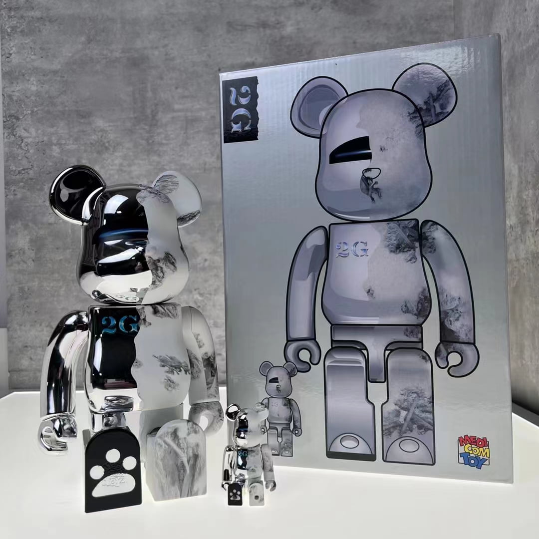 Bearbrick 400%+100% HajimeSorayama 2G Plating Robot Style 11