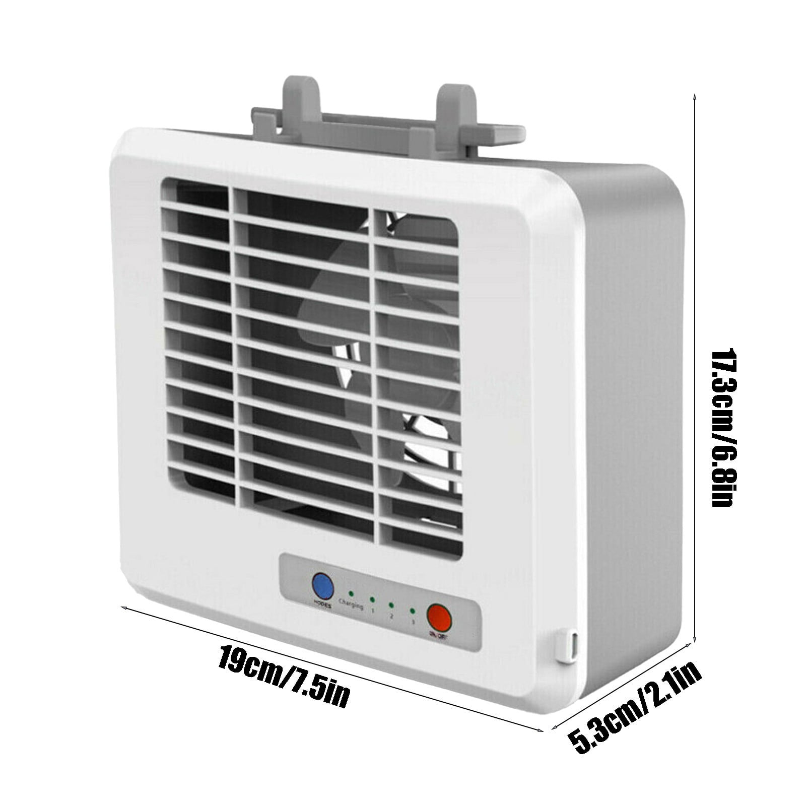 VAJUSO Quiet Portable Water-Cooled Fan, Ice Crystal Cooling 3 Speeds, Water Cooled Small Air Conditioner for Home Office Leisure