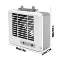 thumbnail image 3 of Wdhugt Usb Rechargeable Mini Desktop Cold Fan Chiller Ice Crystal Airconditioning Fan Three Speed Adjustable Portable Handle 7X7 Inch, 3 of 9