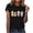 Black, variant on Women Tees Under $10,Womens Loose Shirt Fashion Crewneck Easter Print Short Sleeve T-Shirt Casual Tops