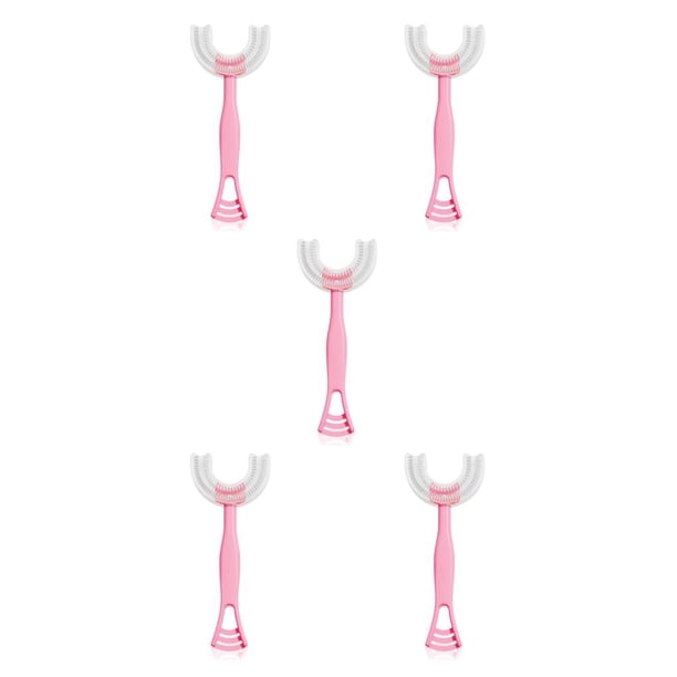 Bearachild Cepillo de para bebé ergonómico de doble cara de silicona de 360 grados, cepillo de Manual en forma de U, cuidado Type8 NO8 Bearachild CBP088811