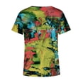 thumbnail image 5 of T-Shirts d'Été pour Femmes Grande Taille à Manches Courtes Femmes Blouse Imprimée d'Été T-Shirts Décontractés à Col en V T-Shirts à Manches Courtes Hauts T-Shirt à Col en V Femmes en Liquidation, 5 of 5