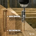 thumbnail image 5 of #10 x 3" Deck Screws for DIY Projects: 5 lb Box Brown Epoxy Coating Torx Wood Screws with T25 Star Drive Bit - Rust Resistant Exterior Screws for Outdoor Deck Building Fence, 5 of 9