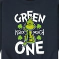 thumbnail image 3 of The Grinch - Green One - Men's Crew Neck Fleece Pullover, 3 of 5