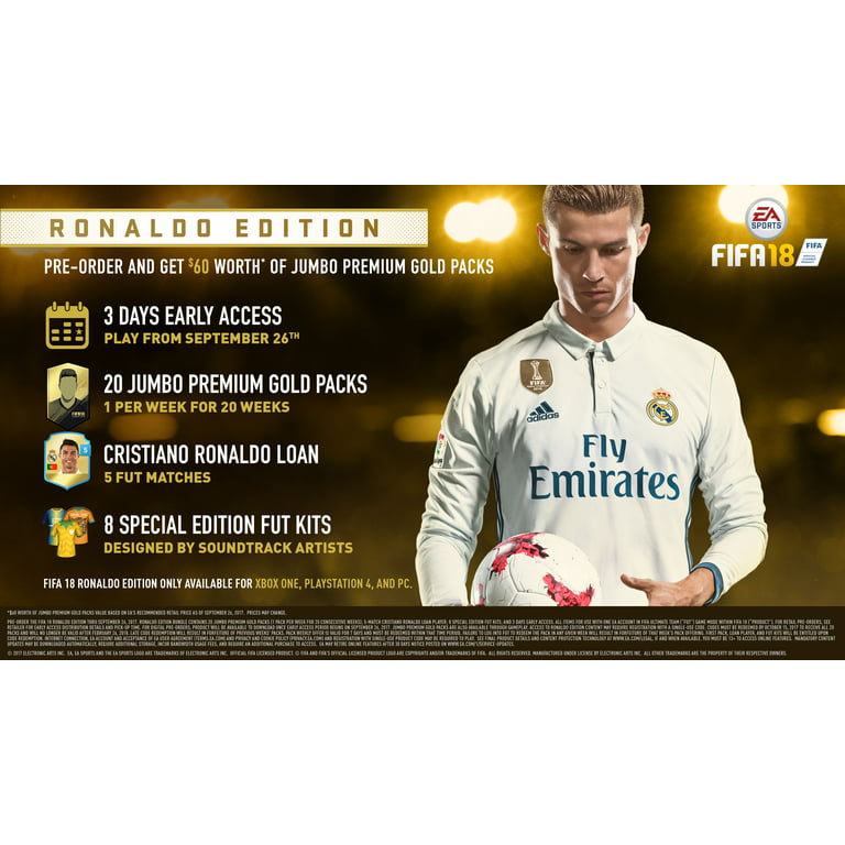 FIFA 18 Ronaldo Edition, Electronic Arts, Xbox One, 014633737486