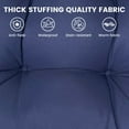 thumbnail image 4 of Eurhowing Outdoor Chaise Lounge Cushion, 71"×20"×4" Sunproof & Waterproof Patio Furniture Cushion, Thick Rocking Chair Pad for Pool, Garden, Navy Blue, 4 of 10