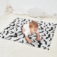 thumbnail image 2 of Halloween Bat Pattern Blanket,Comfortable Soft Flannel Throw Blanket,All Season,Warm Lightweight Blankets for Sofa Bed Couch Living Room Chair,30"x40", 2 of 4