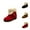 Red, variant on Women Cute Warm Short Boots Women's Winter Snow Suede Mid Heel Round Toe Ankle Booties Boots Fold Over Fringe Boots Low Heel Versatile Two Way Wear