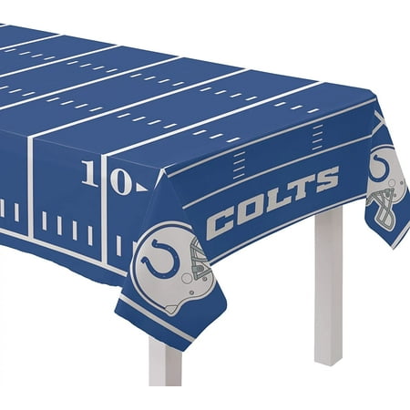 Indianapolis Colts NFL Pro Football Sports Party Decoration Plastic Tablecover