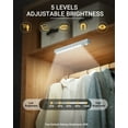 thumbnail image 6 of LOFTER-PRO 6 Pack Motion Sensor Closet Lights Wireless 10 LED Under Cabinet Lights Stick-on Safe Night Light Bar for Closet Cabinet Wardrobe Stairs Kitchen, 6 of 11