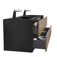 thumbnail image 4 of SERA Fleur Bathroom Vanity Black and Rough Oak, 4 of 7
