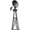 Decorative Bronze Powder Coated Metal Backyard Windmill