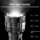 thumbnail image 3 of Bewildely Linterna portátil, duradera, de gran capacidad, 4 modos, luz de antorcha, luces fuertes, tiro largo, iluminación exterior, Camping, Iluminación y accesorios Bewildely HA074523-01, 3 of 6
