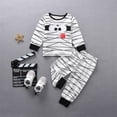 thumbnail image 3 of URMAGIC Toddler Baby Boys Halloween Outfits Mummy Print Kids Tops Pants Set 1-2 Years, 3 of 9