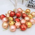 thumbnail image 4 of Xinwanna 6Pcs Christmas Balls Festive Exquisite Decorative Glittery Xmas Tree Letter Color Painted Balls Decor for Christmas (Champaign Gold Type B), 4 of 13