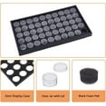 thumbnail image 4 of 50 Grids Removable Plastic Manicure Rhinestones Diamond Beads Storage Boxes DIY Glitter Nail Art Jewelry Display Box Organizer Black 375x210x25mm, 4 of 7