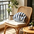 thumbnail image 6 of Summer Ocean Style Nautical Shaped Decorative Pillows Knit Fabric Fish Throw Cushions, Themed Pillows for Sofa Bedroom Beach House Decoration, Coastal Marine Home Decor, 6 of 6