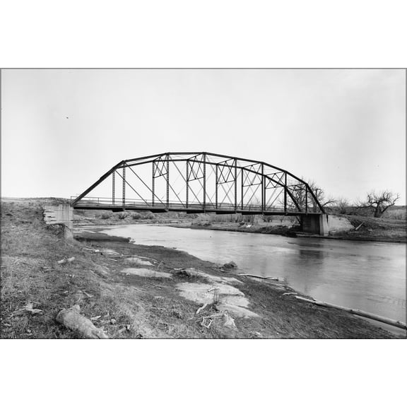 24"x36" Gallery Poster, Western side of the EAU Arvada Bridge, in Sheridan County, Wyoming, United States. Built in 1914