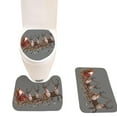 thumbnail image 1 of 3PCS Bath Rug Set Fashion Xmas Print Decorative Toilet Rug Toilet Lid Cover for Christmas, 1 of 10